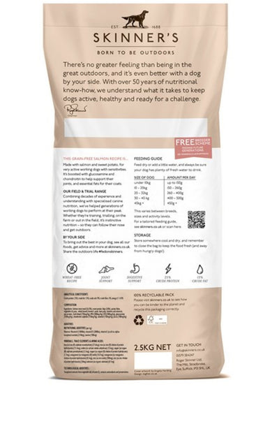Skinners - Field and Trial Grain Free Salmon Recipe (2.5kg)