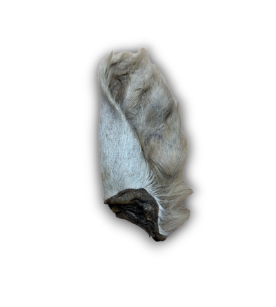 Anco Naturals Hairy Cow Ear natural protein-rich dog treat single piece