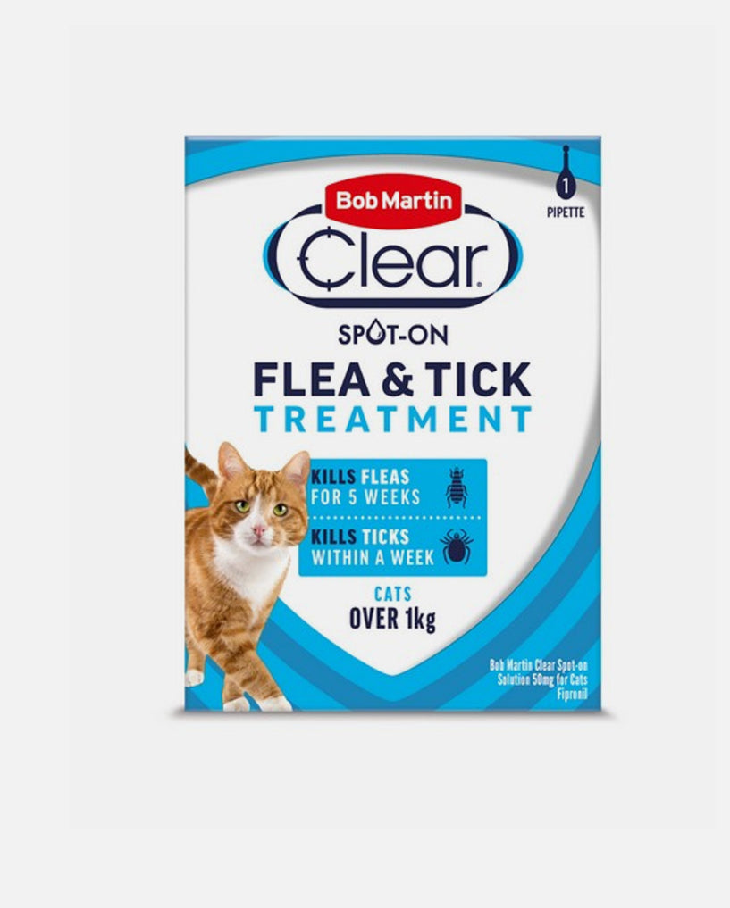 Bob Martin Flea Clear Spot On for Cats (1 Pipette)