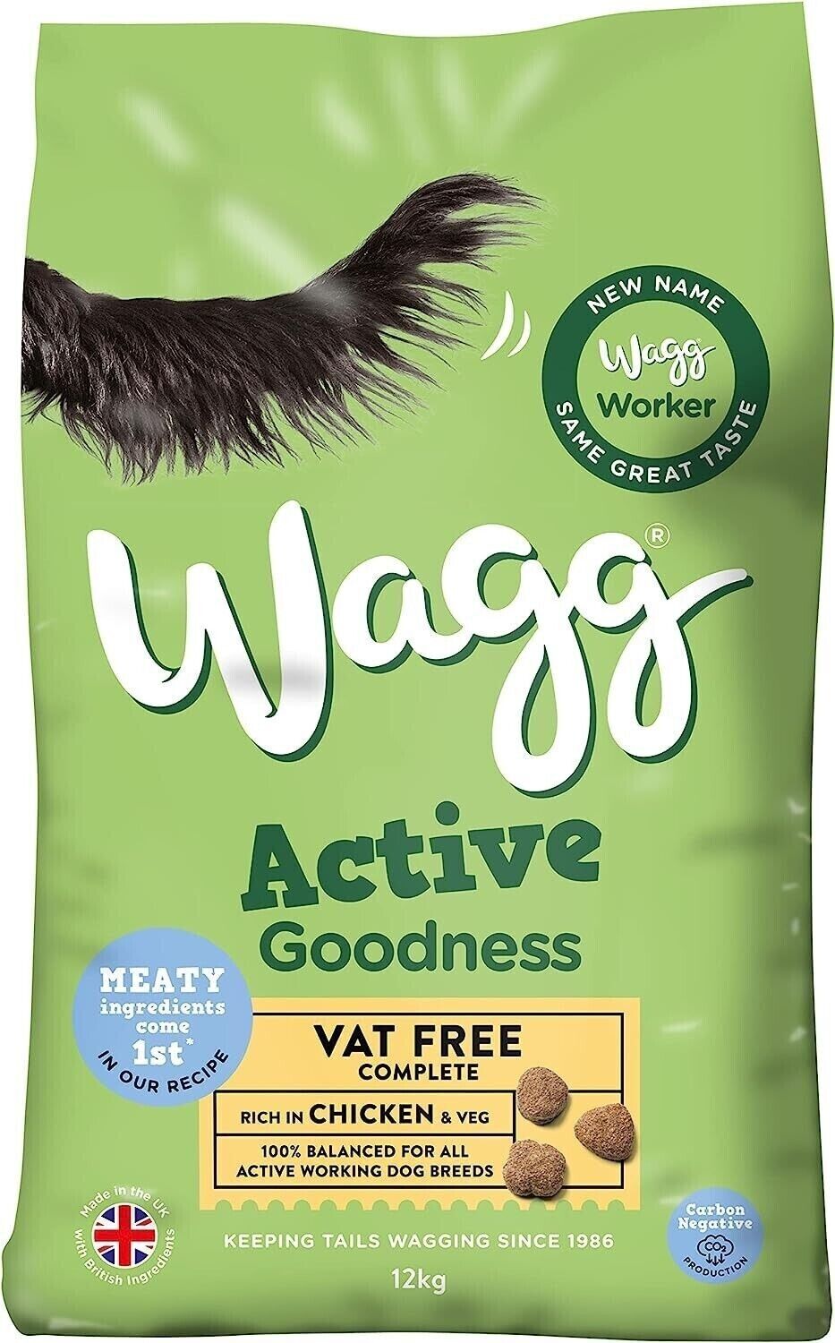 Wagg - Active goodness Adult Complete Chicken Dinner (12kg)