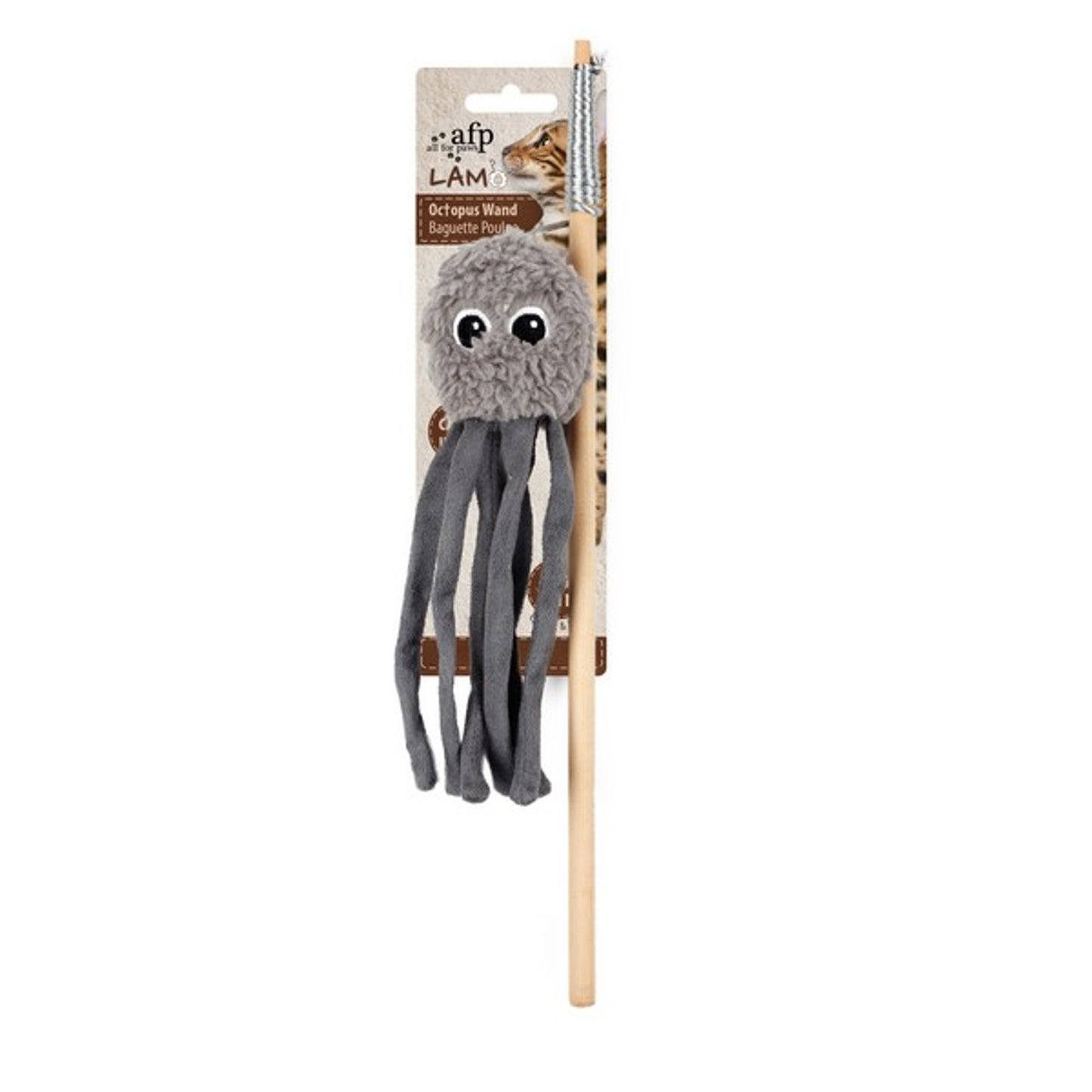 All For Paws Lamb - Octupus Wand Cat Toy