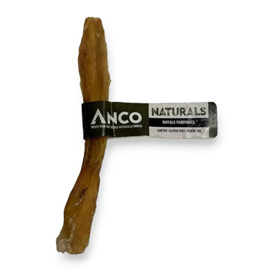 Anco Naturals Buffalo Paddywack dog chew treat rich in B vitamins and omega-3 for dental and coat health