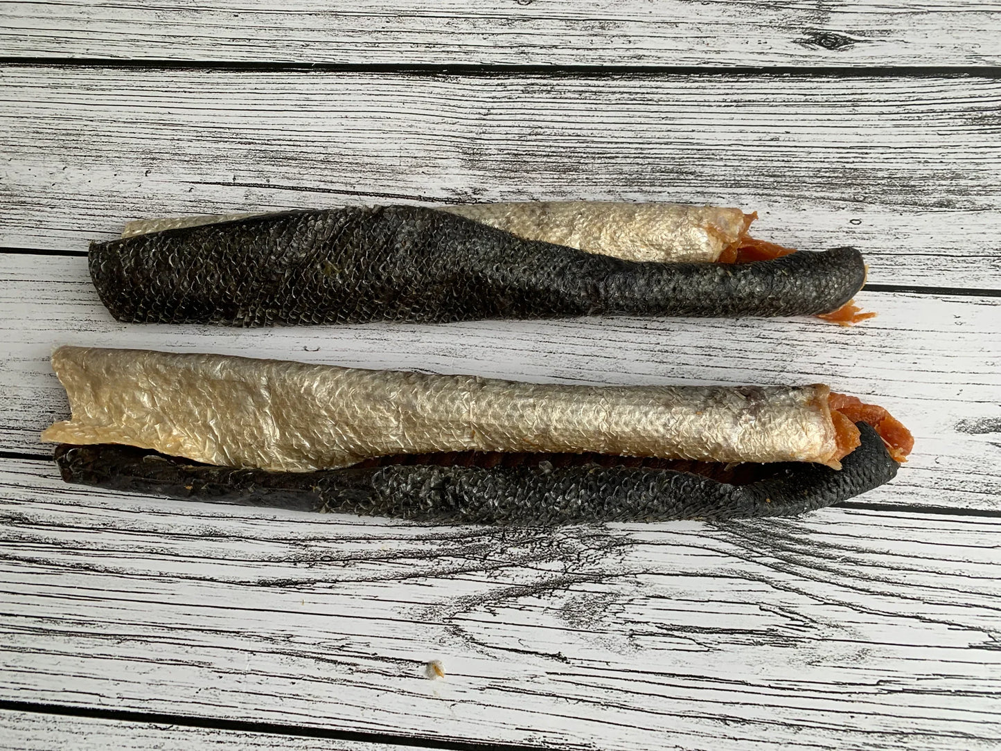 Anco Naturals Salmon Skin Rolls natural chewy dog treat rich in omega oils for skin, joints, and dental health