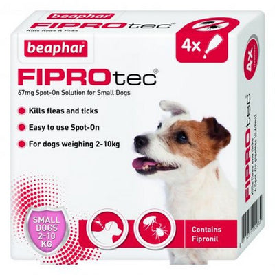 Beaphar - FIPROtec Flea and Tick - Small Dog (4 pipette)