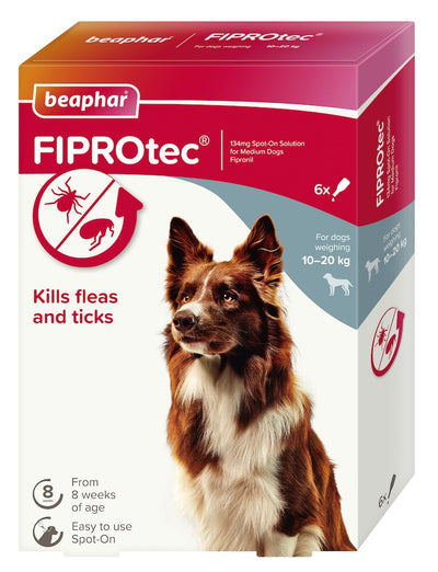 Beaphar - FIPROtec Flea and Tick (10 - 20kg x 1 pipette)