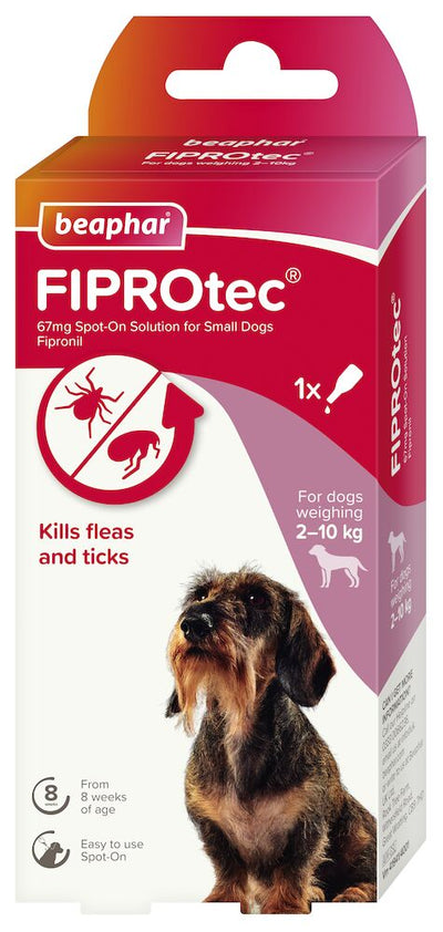 Beaphar - FIPROtec Flea and Tick (2-10kg x1 pipette)