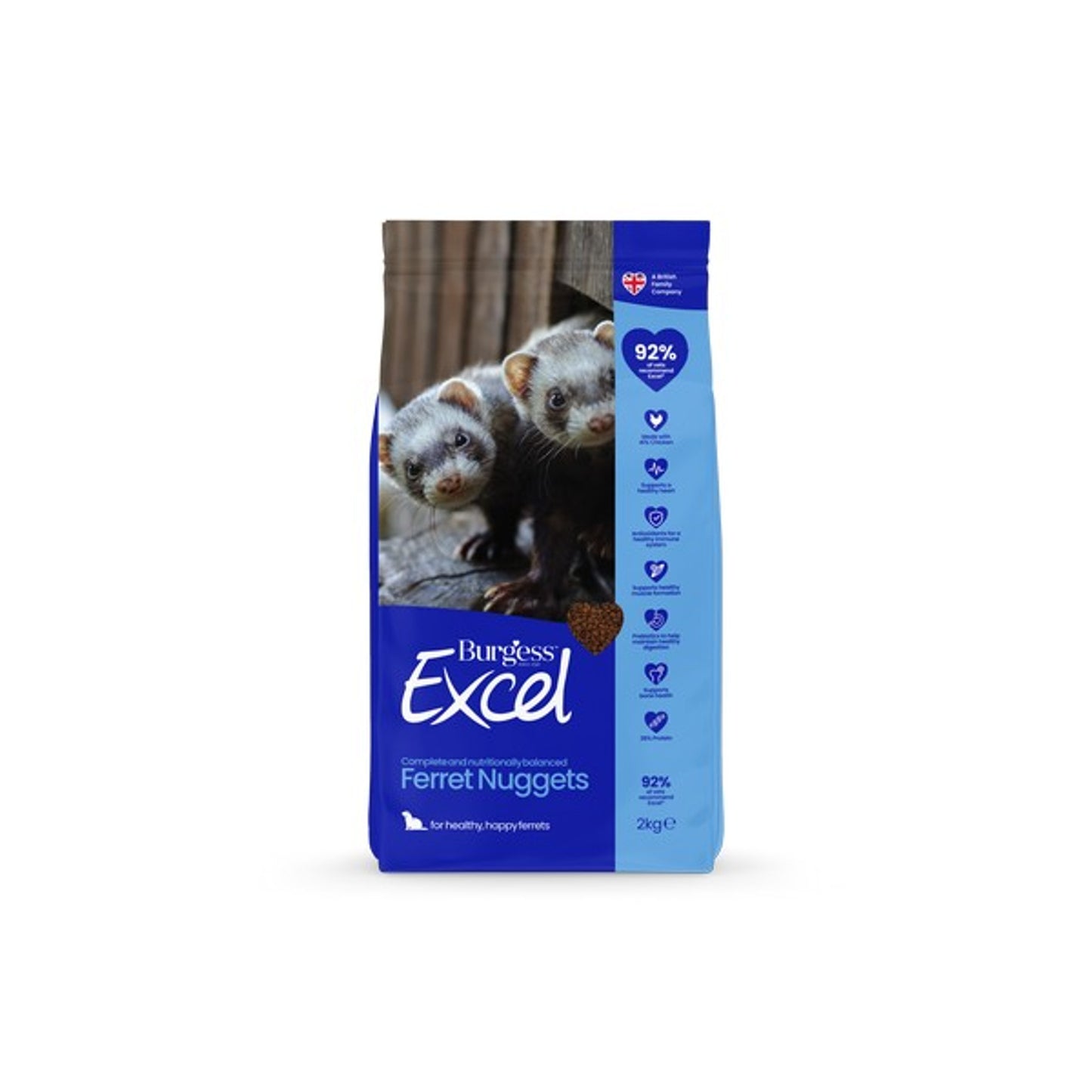 Burgess - Excel Ferret Nuggets (2kg)