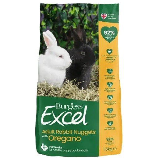 Burgess Excel - Adult Rabbit Nuggets with Oregano (1.5kg)