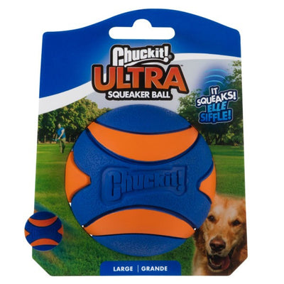 Chuckit! - Ultra Squeaker Ball 1 Pack (Large 7.3cm)