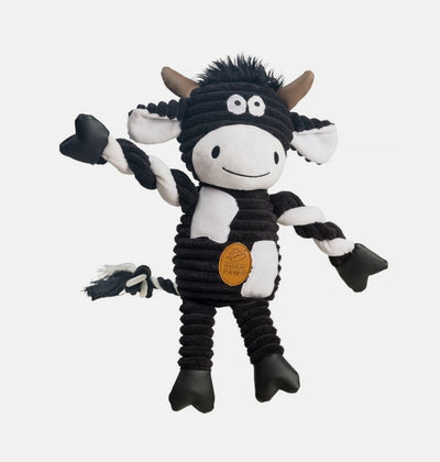 House of Paws Cow jumbo cord plush toy 38cm
