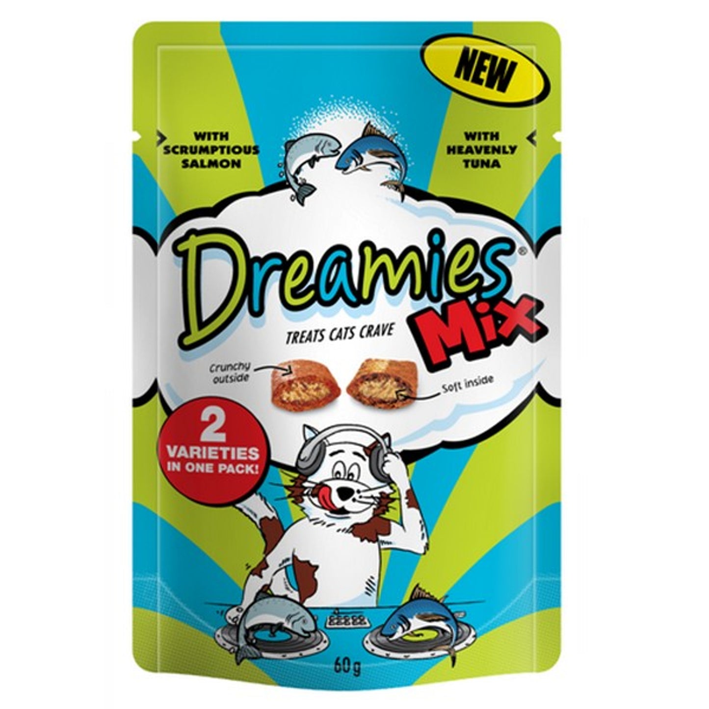 Dreamies Mix - Salmon and Tuna (60g)