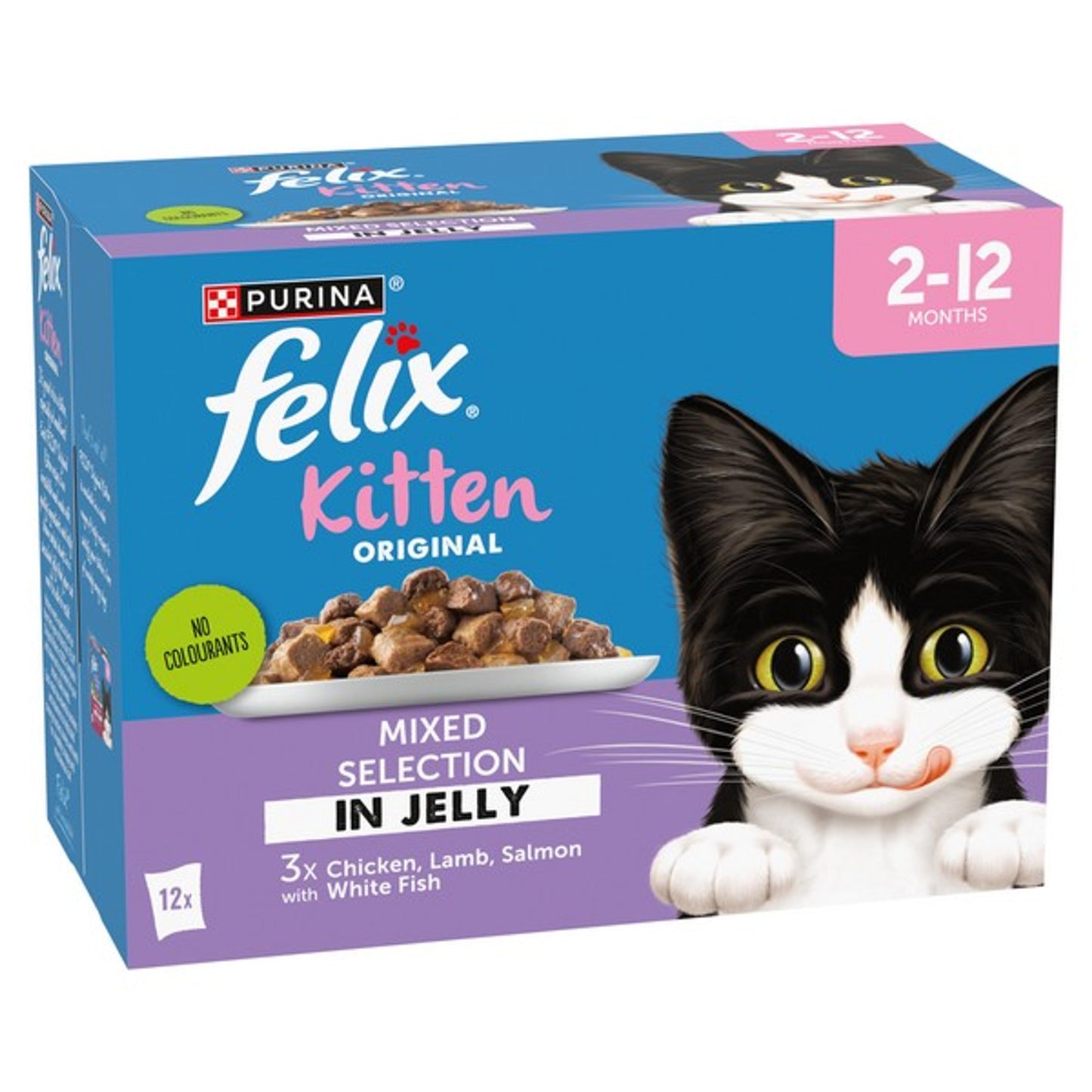 Purina - Felix Kitten Mixed in Jelly (12x85g)
