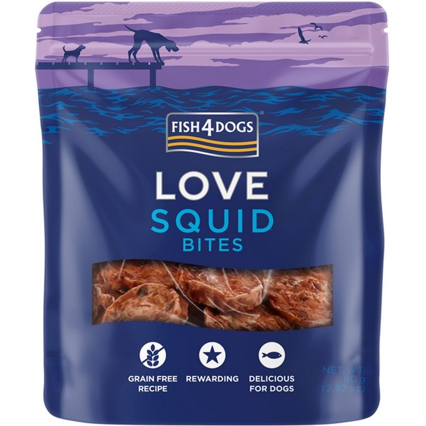 Fish4Dogs - Love Squid Bites (80g)