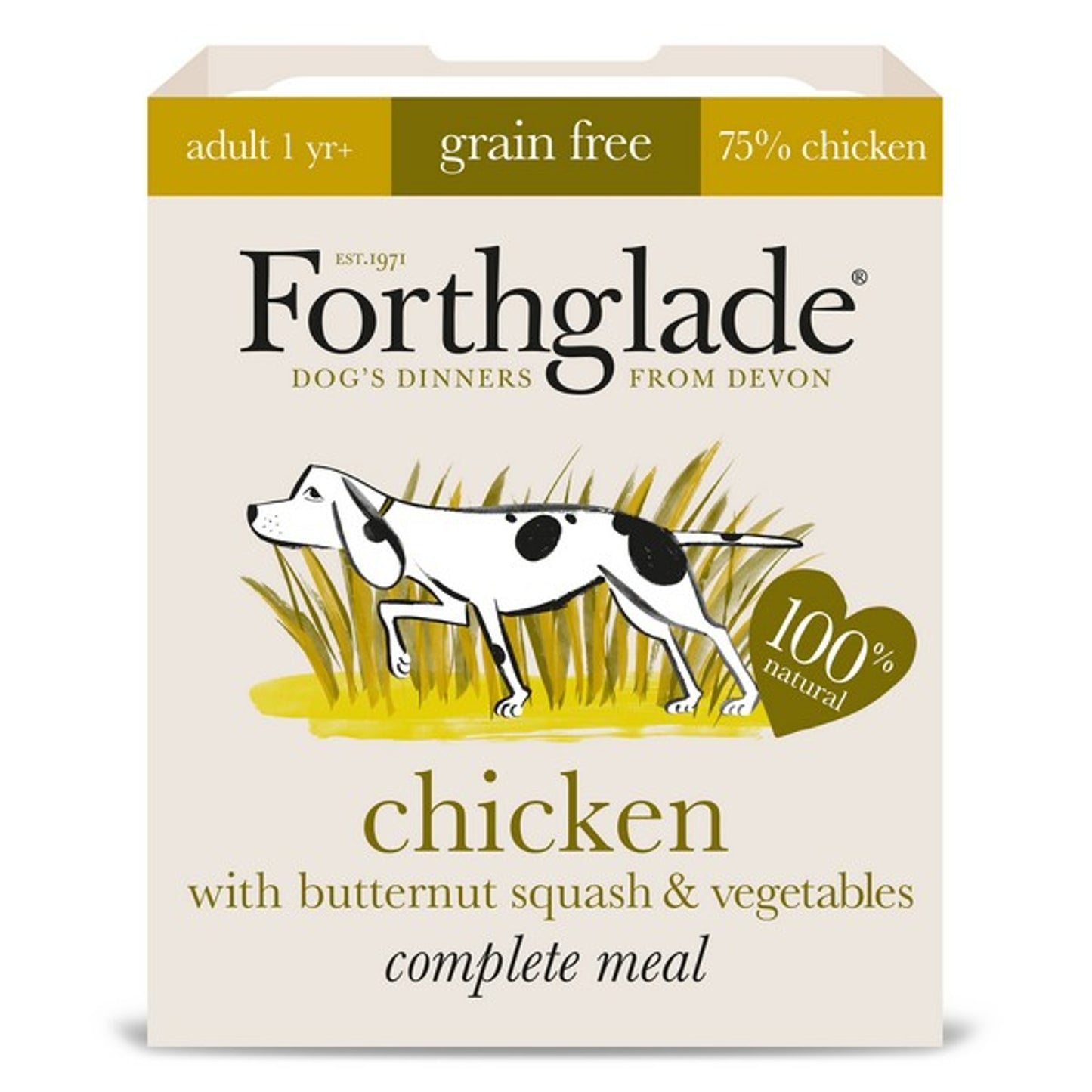 Forthglade - Chicken with BNut Squash and Veg Grain Free (395g)