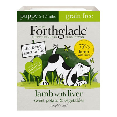 Forthglade - Puppy Grain Free Lamb with Liver, Sweet Potato and Vegetables (395g)