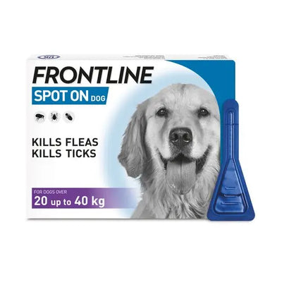 Frontline - Flea and Tick Spot On for Dogs (20-40kg) 3 pipettes