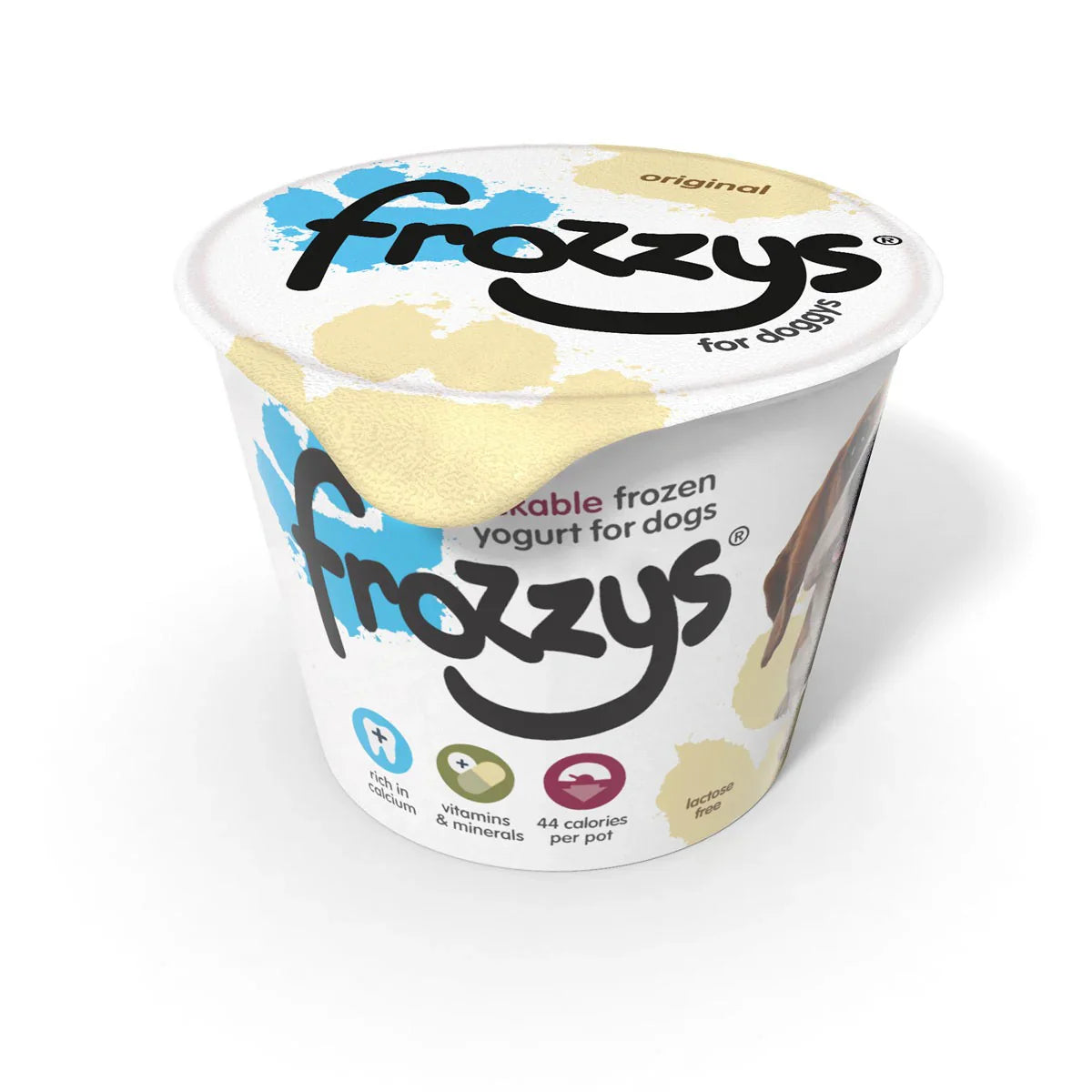 Frozzys Original Frozen Yogurt for dogs 85g lactose-free healthy treat with vitamins and low calories