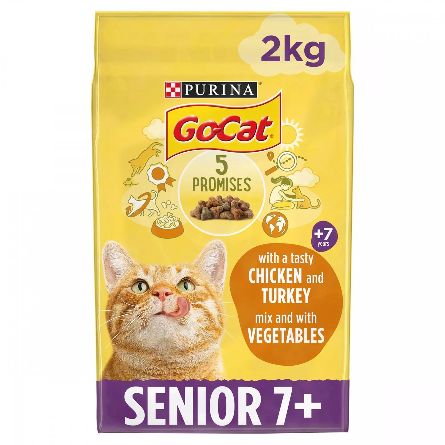 Purina - Go Cat 7+ Chicken & Turkey (2kg)