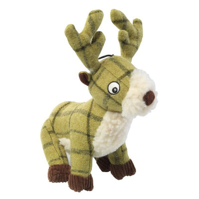 House of Paws - Green Tweed Stag Dog Toy