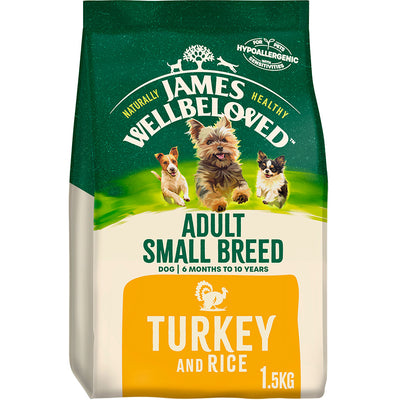 James Wellbeloved - Turkey and Rice Small Breed Adult (1.5kg)