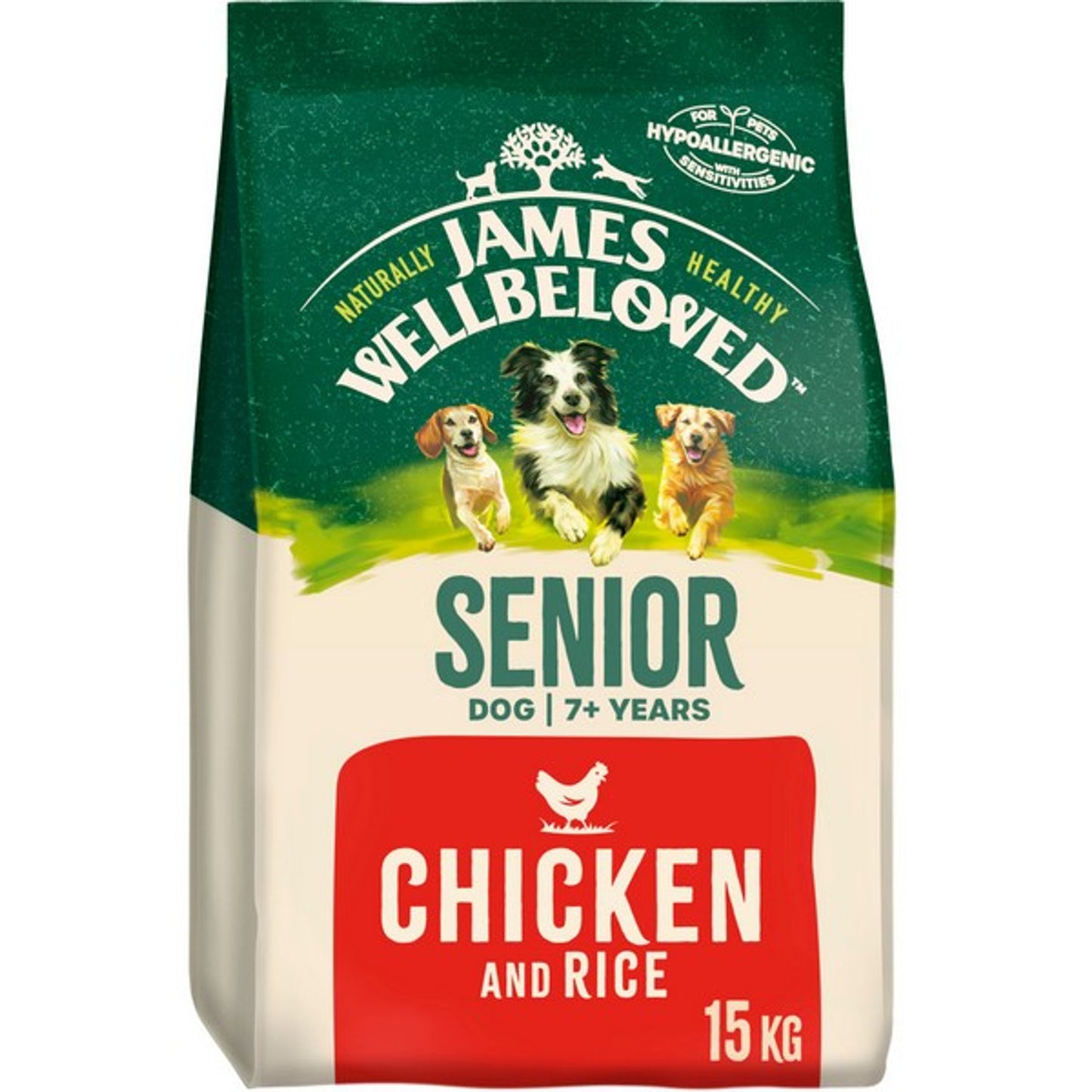 James Wellbeloved - Dog Senior Chicken & Rice (15kg)