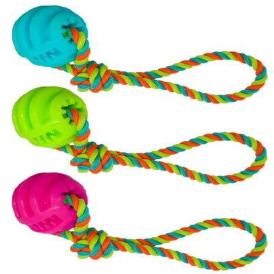 James & Steel - TPR Ball on Cotton Rope (M)