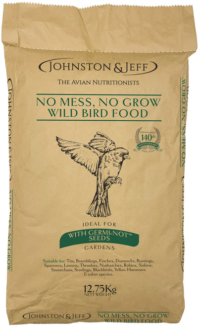 Johnston & Jeff - No Mess No Grow Bird Seed (12.75kg)