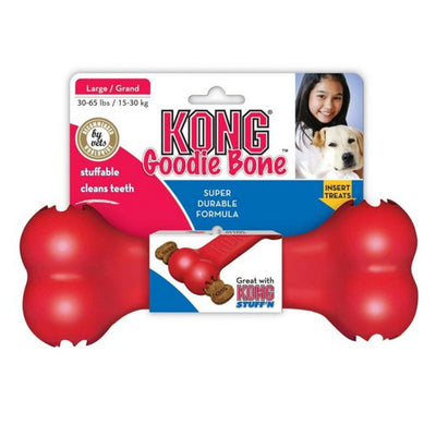 KONG - Red Rubber Goodie Bone (L)
