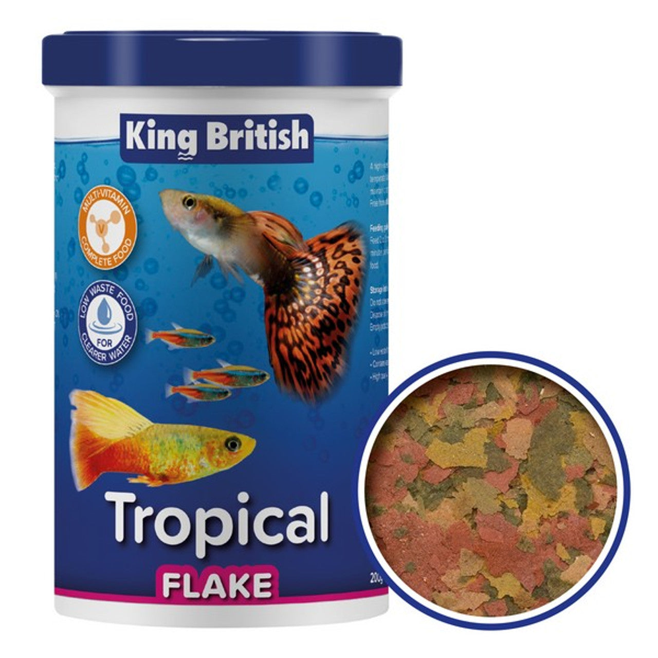 King British - Tropical Flake Fish Food (200g)