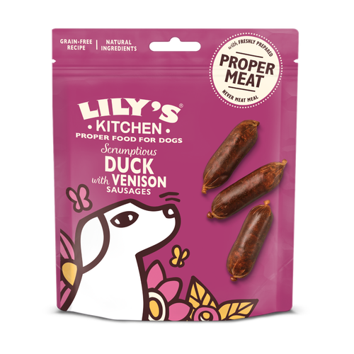 Lily's Kitchen - Duck And Venison Sausages Treats (70g)