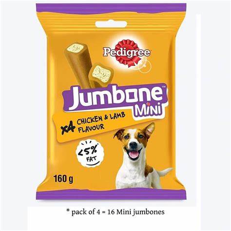 Pedigree - Jumbone Mini Chicken & Lamb (4pk)