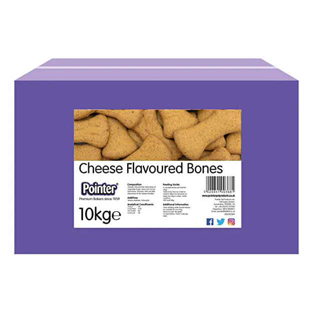 Pointer - Cheese Flavoured Bones (10kg box)