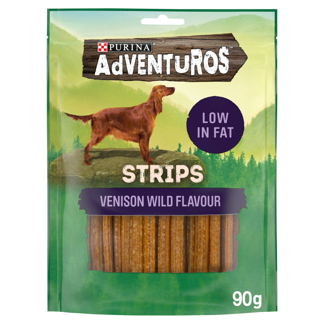 Purina - Adventuros Venison Wild Flavour Strips Treats (90g)
