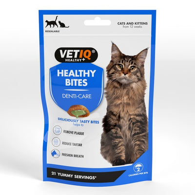 VetIQ - Healthy Bites Breath & Dental Cat Treat (65g)