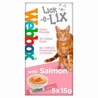 Webbox - Cats Delight Tasty Lick E Lix Salmon (5pk)