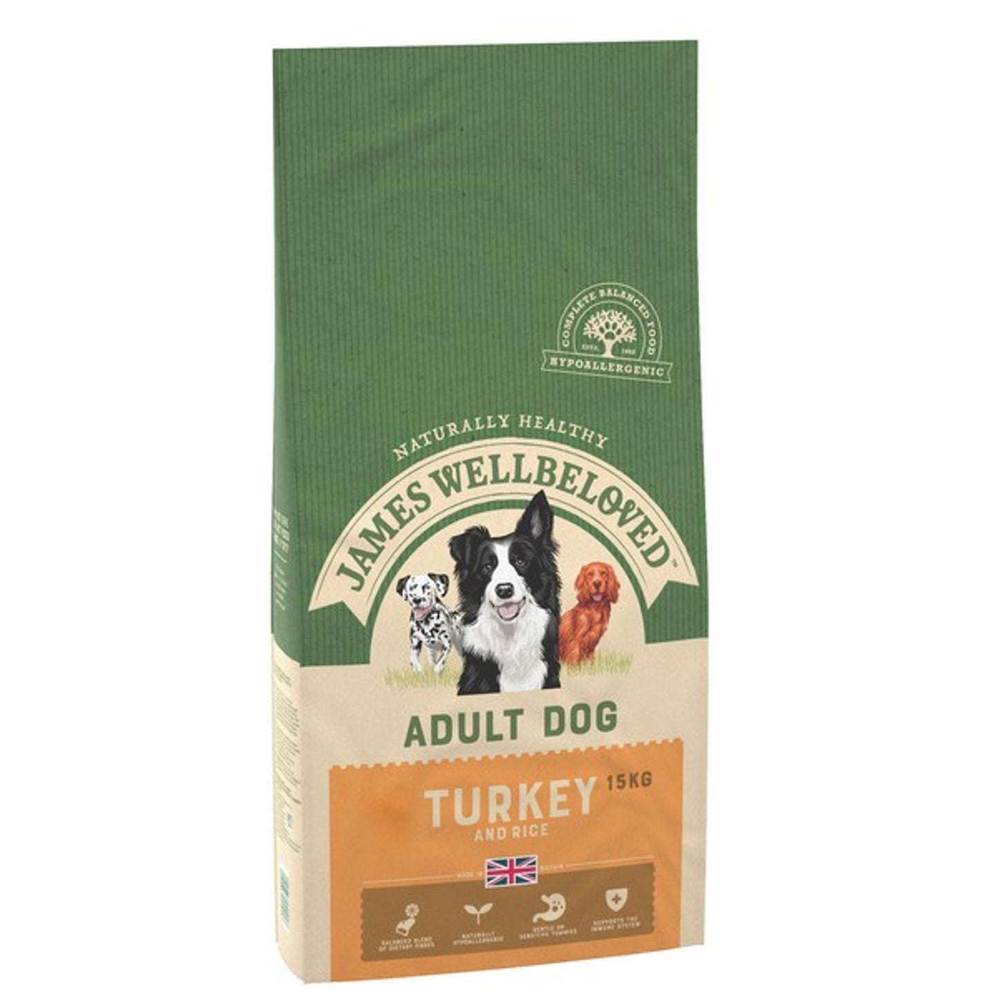 James Wellbeloved - Turkey and Rice Adult (15kg)