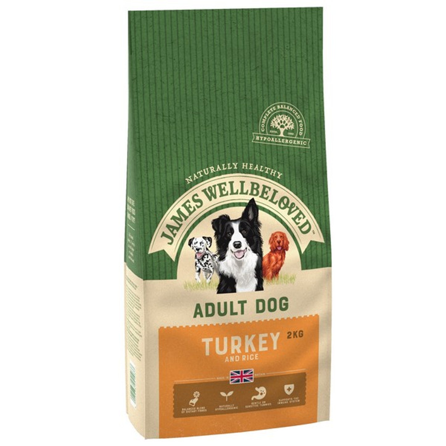 James Wellbeloved - Adult Turkey & Rice (2kg)