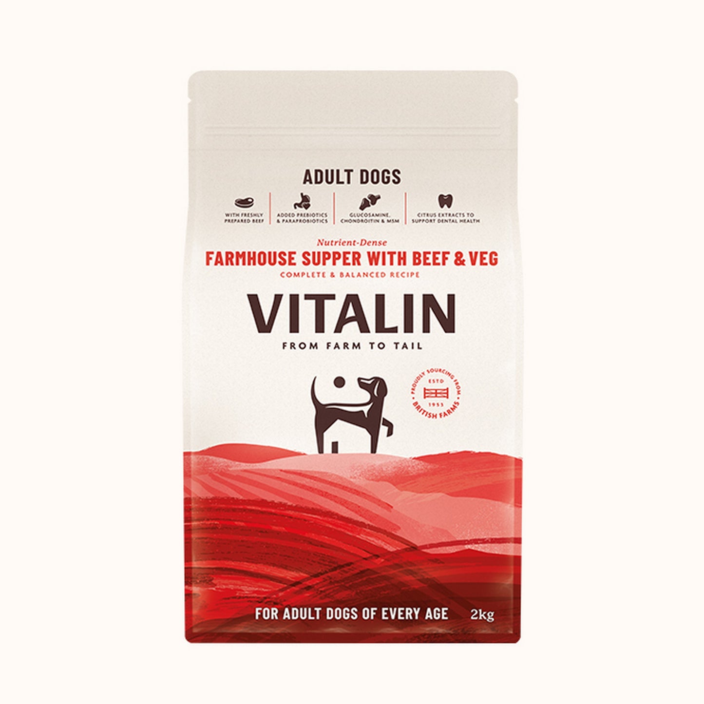 Vitalin - Farmhouse Supper with Beef & Veg (2kg)