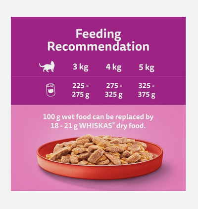 WHISKAS 1+ Meaty Menu Cat Food in Jelly 6x400g