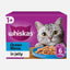 WHISKAS 1+ Ocean Menu Cat Food in Jelly 6x400g