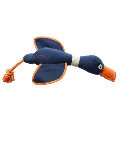 House of Paws - Navy Duck Thrower with TPR wings