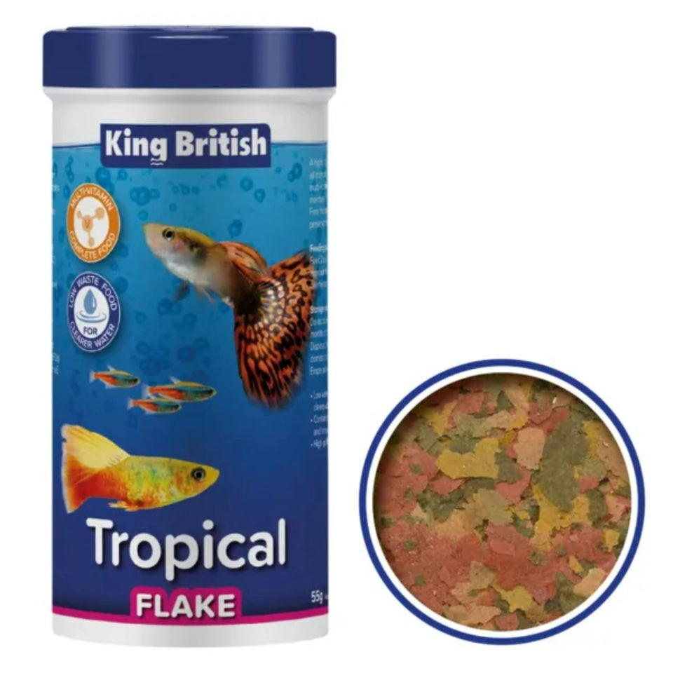 King British - Tropical Flake Fish Food (12g)