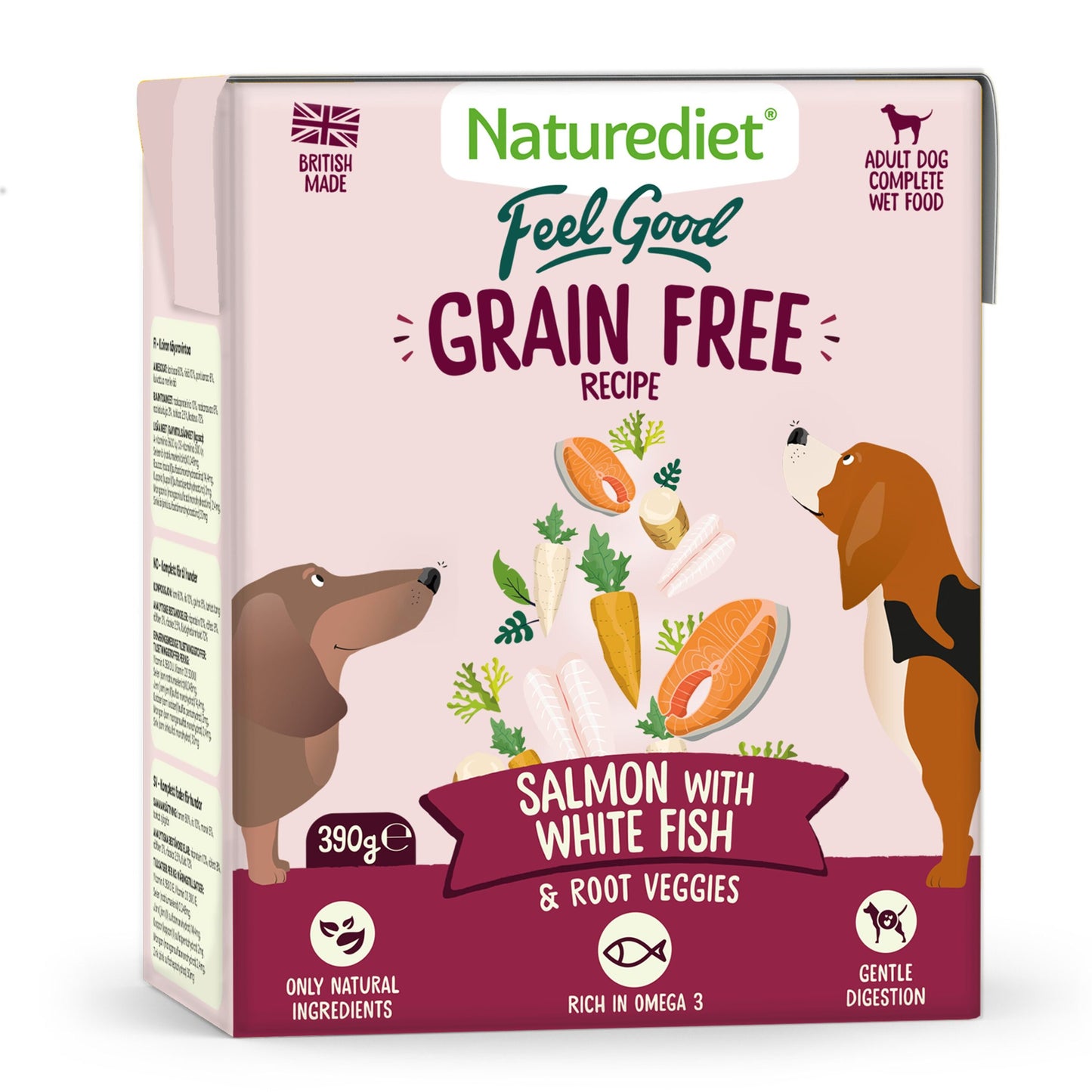 Naturediet - Grain Free Salmon With White Fish (390g)