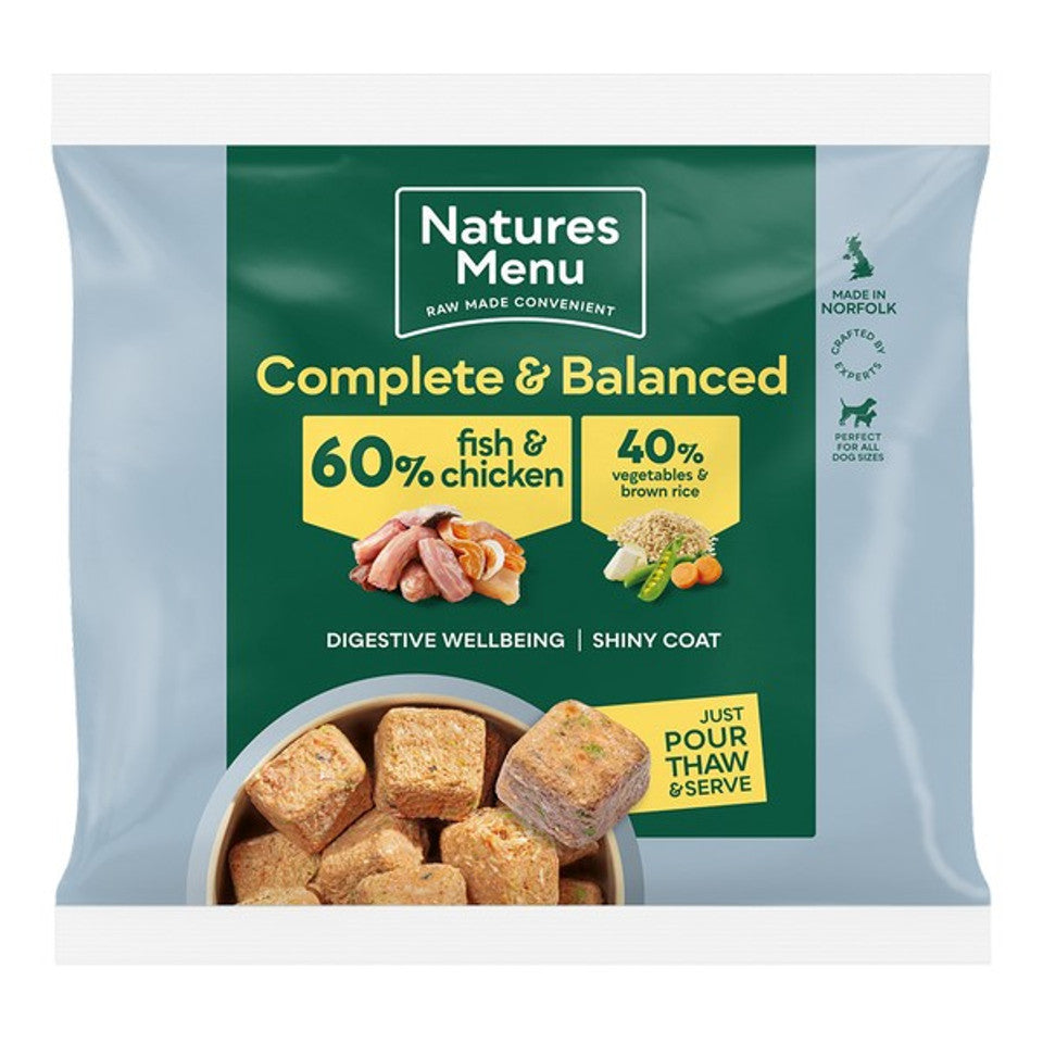 Natures Menu - Frozen Nuggets Senior Chicken and Fish (1kg)