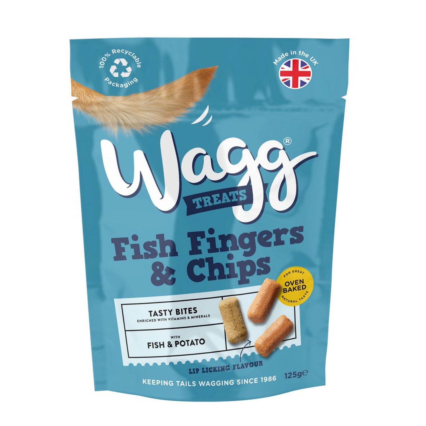 Wagg - Fish Fingers and Chips Treats (125g)